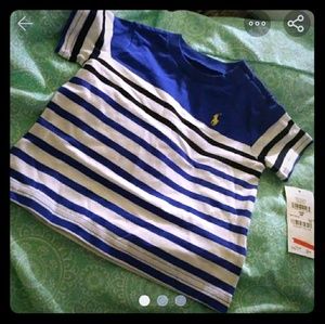 NWT Blue and White Ralph Lauren Baby Boy Shirt